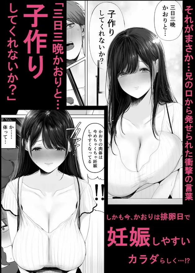 ずっと好きだった元グラドルの爆乳兄嫁と種付け交尾しまくる3日間。